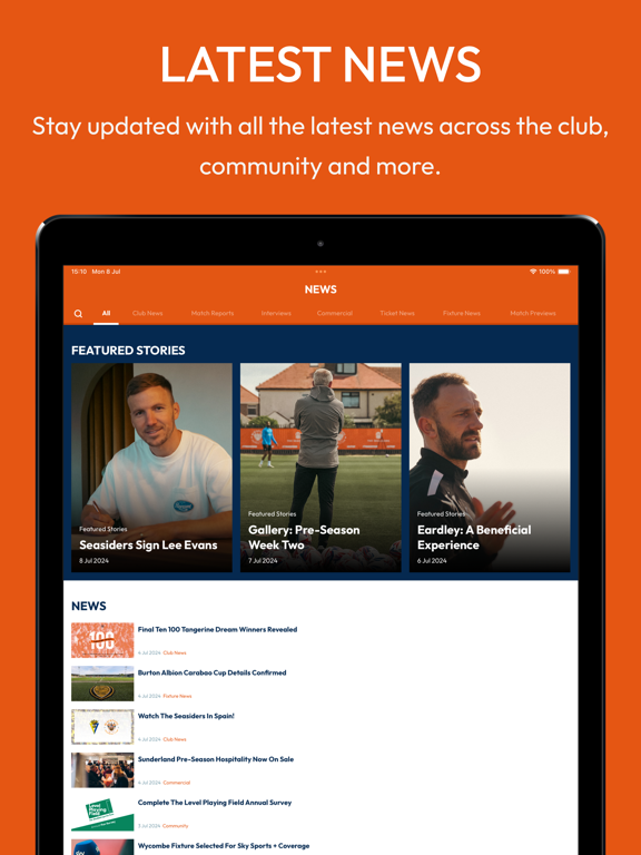 Blackpool FC iPad screenshot 3 - Sports app