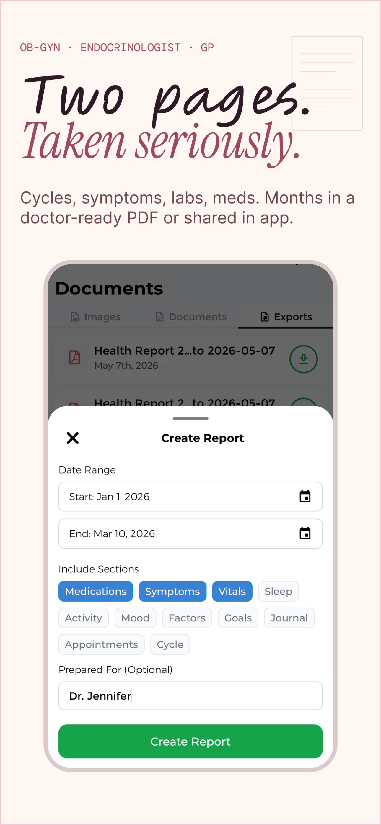 PCOS Tracker - Period, Diet