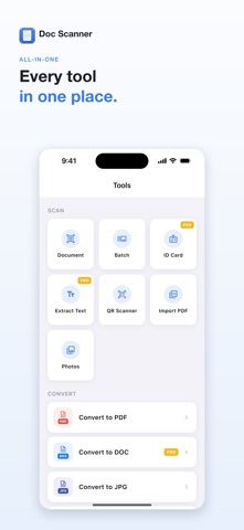 Doc Scanner: PDF File OCR iPhone screenshot