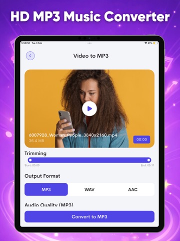Video to MP3 Converter 2026 iPad screenshot