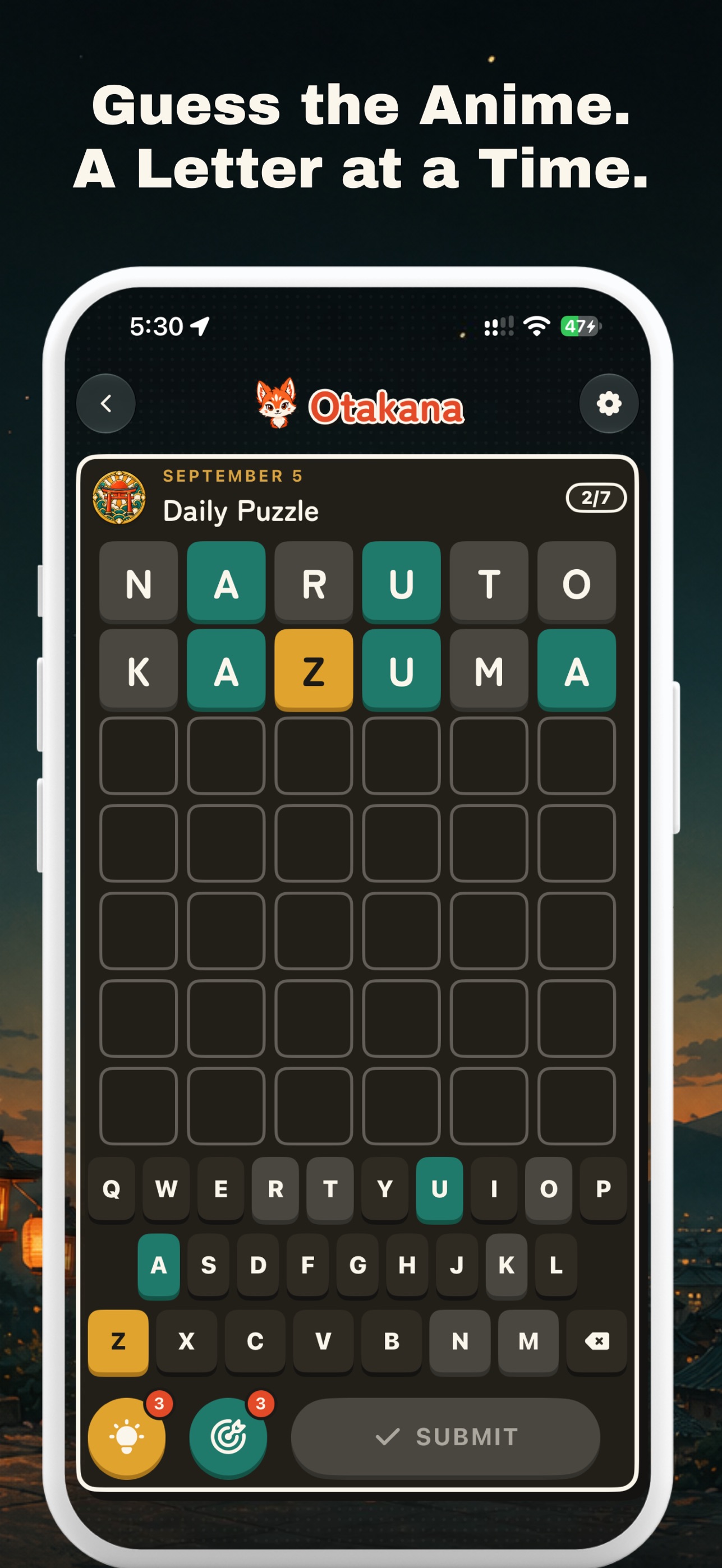 Screenshot 1 of Otakana: Anime Word Game