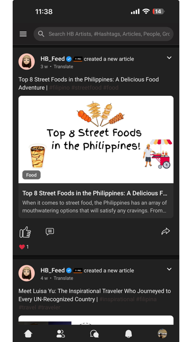 HB Music Feed iPhone screenshot 2 - Social Networking app