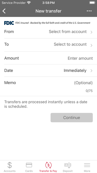 Bank of Easton Mobile Banking Screenshot