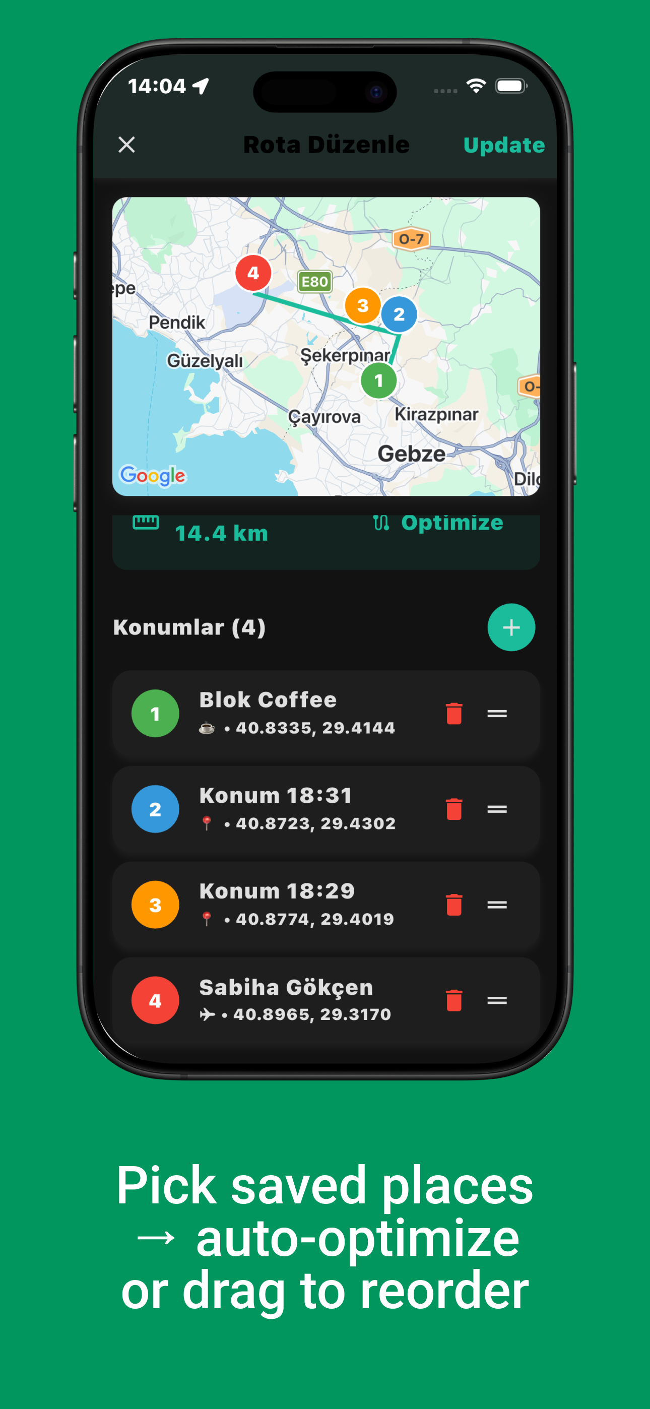 Location & Route Saver