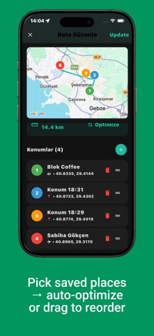 Location & Route Saver iPhone screenshot