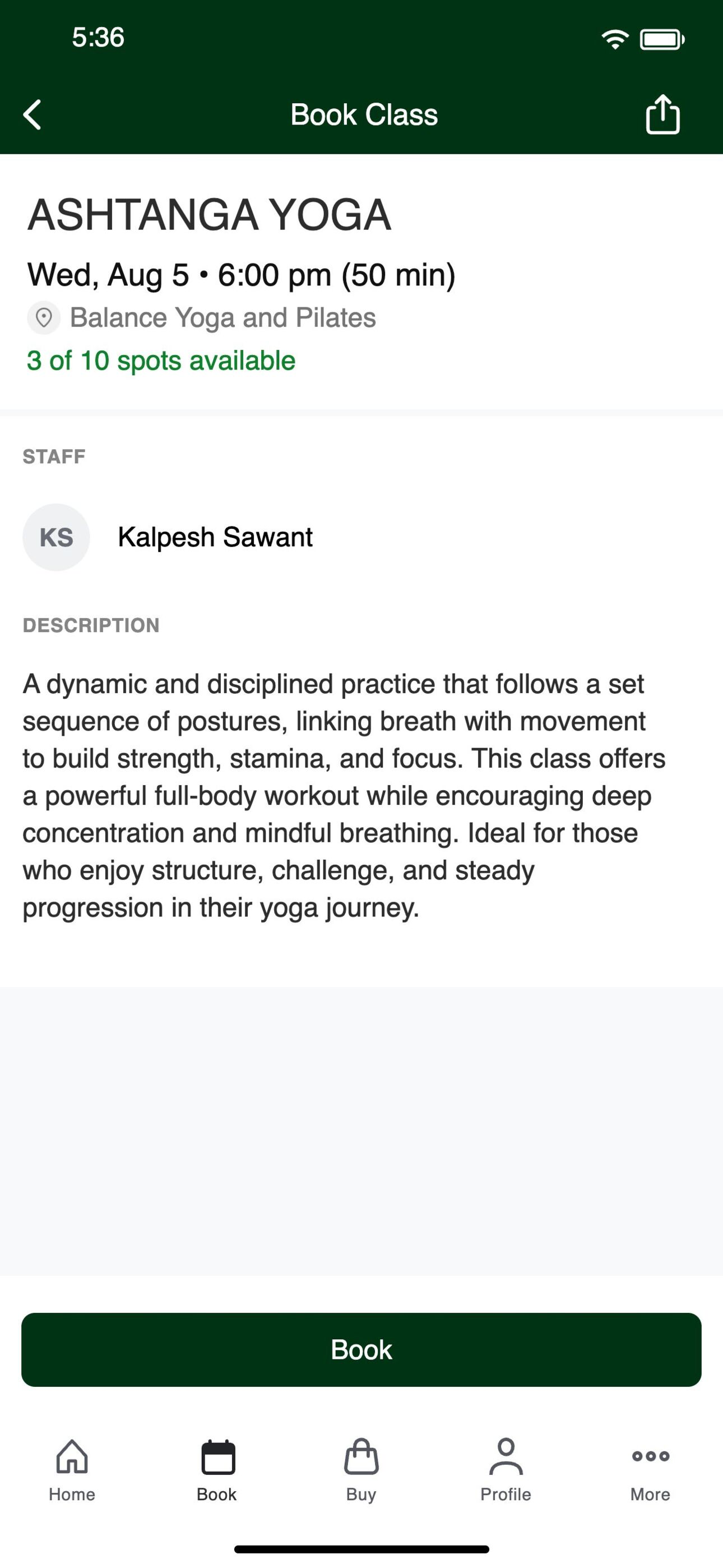 Balance Yoga & Pilates Center screenshot 3