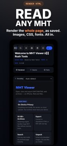 MHT Reader · Document Viewer screenshot