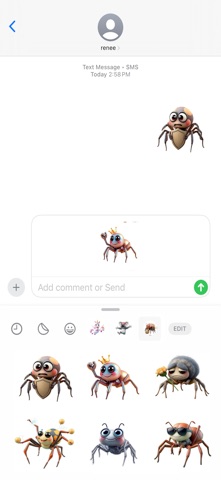 爬行蜘蛛贴纸 screenshot