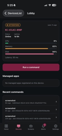 KioskCore iPhone screenshot