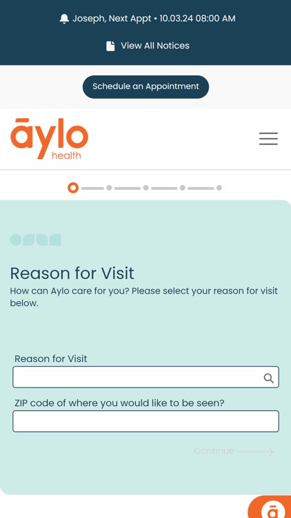 Aylo Health: Patient Portal