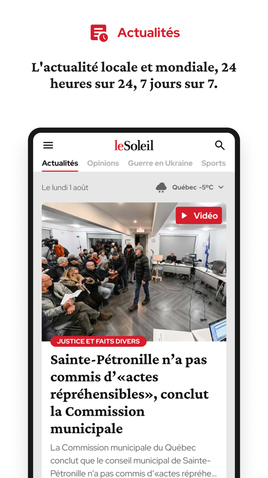 #2. Le Soleil, Quotidien de Québec (iOS) By: Cooperative nationale de l'information independante, Coop de solidarite