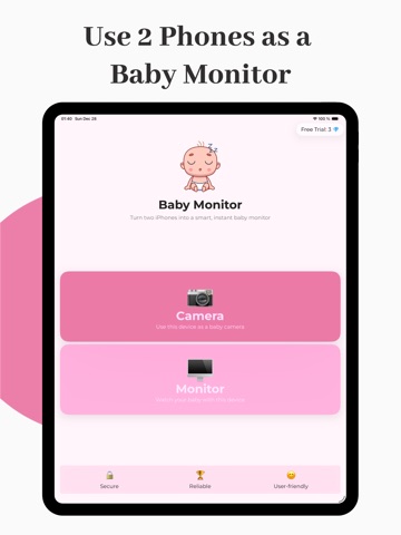 Baby Monitor - Live Video Cam iPad screenshot