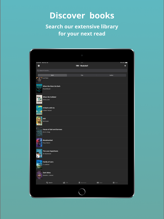 TBR - Bookshelf iPad screenshot 6 - Book app