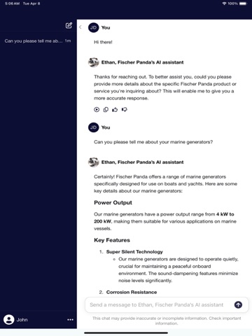 Fischer Panda iPad screenshot