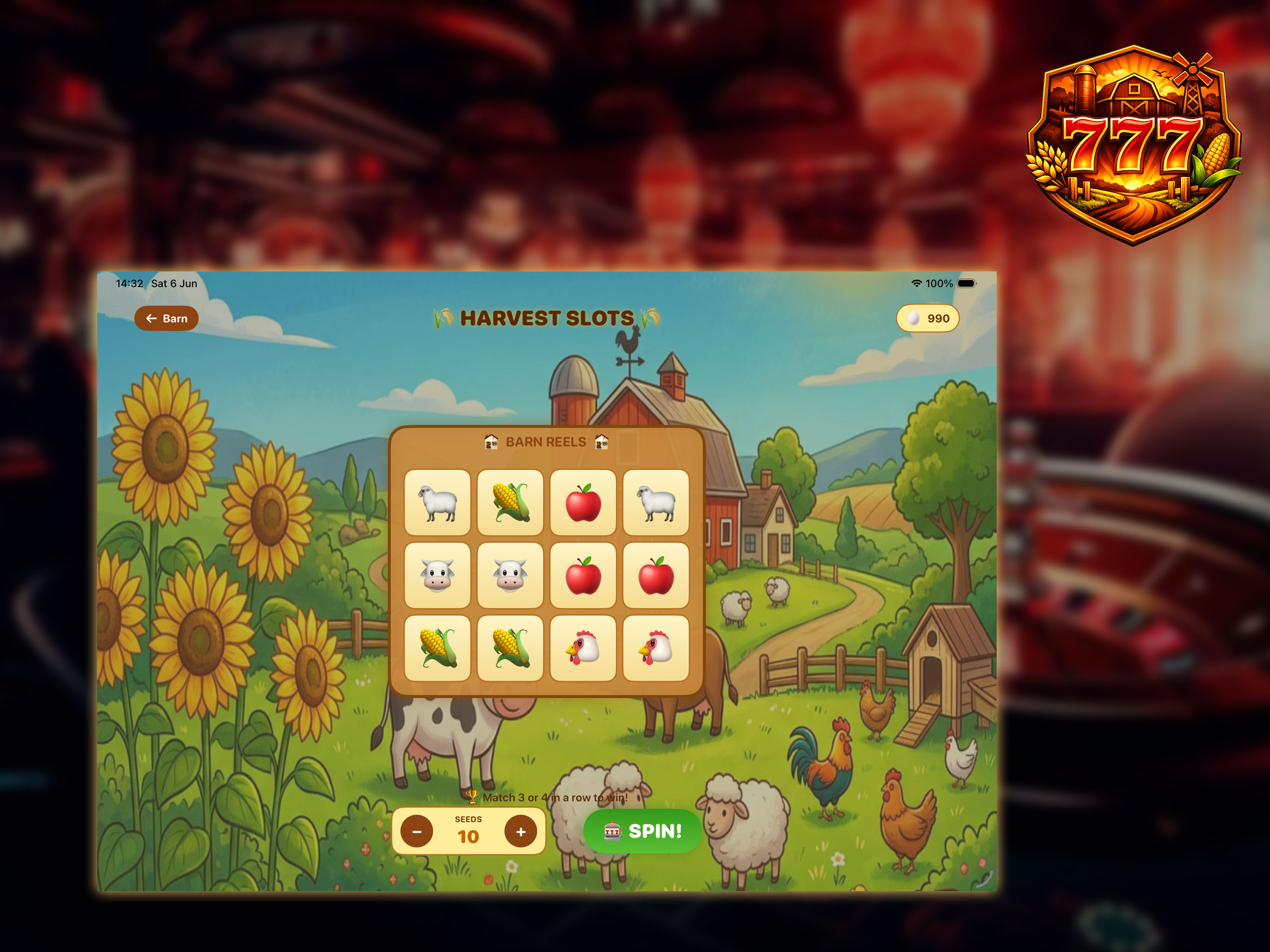 Slots FarmBarn Harvest screenshot 8