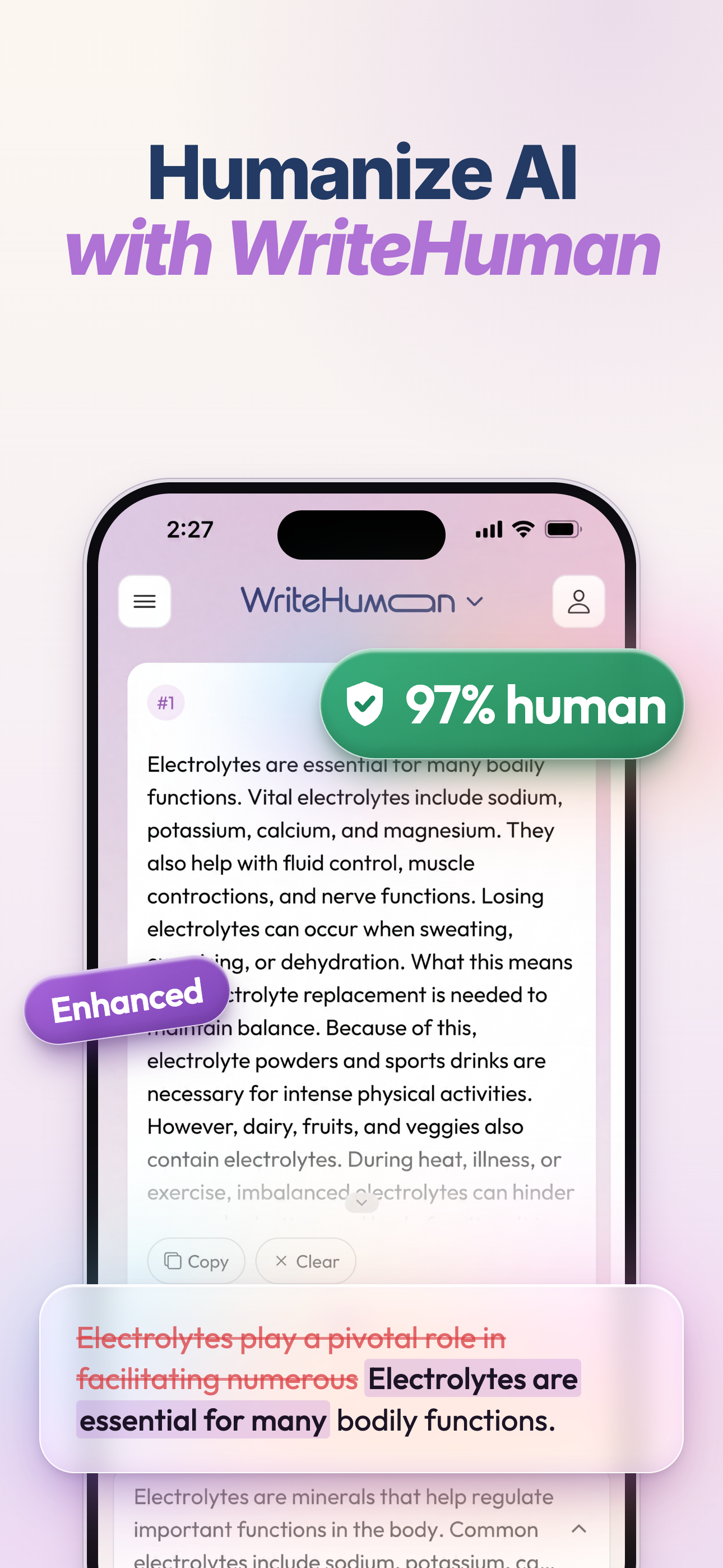 WriteHuman AI Humanizer