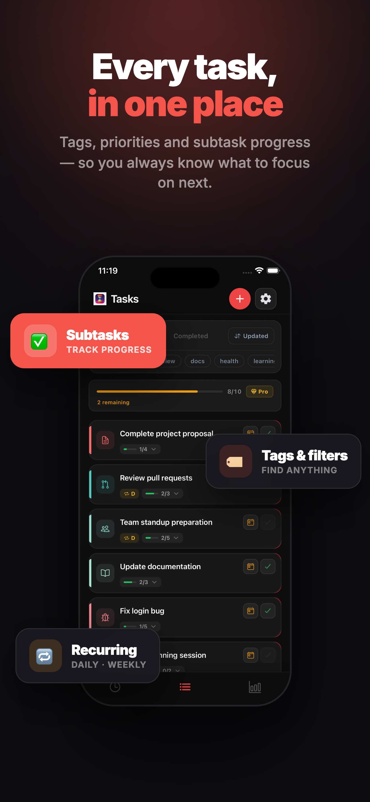 Pomodo: Focus Timer & Tasks screenshot 3