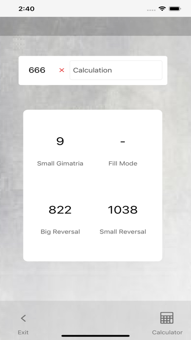 Gimatria Screenshot