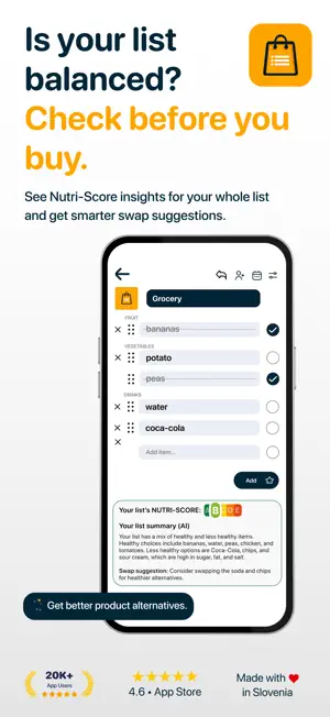 Listek: Smarter Grocery List screenshot 3