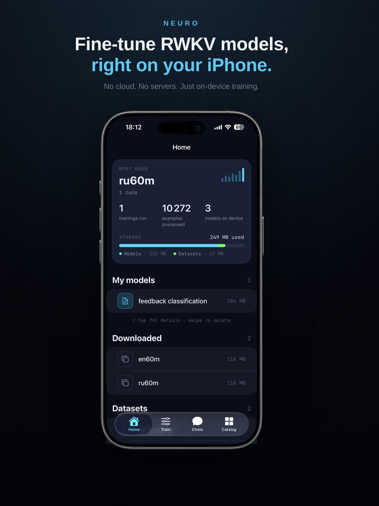 Screenshot 5 of Neuro — Local Fine-Tune