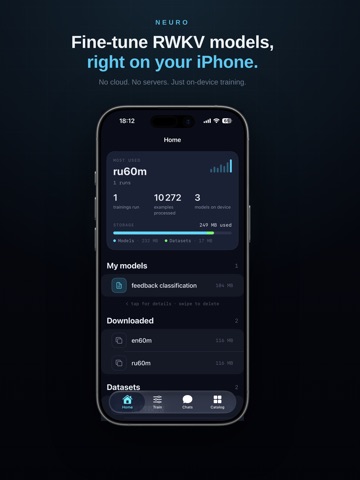 Neuro — Local Fine-Tune ipad screenshot 2