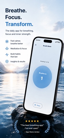 Pranify: Breathe & Meditate iPhone screenshot