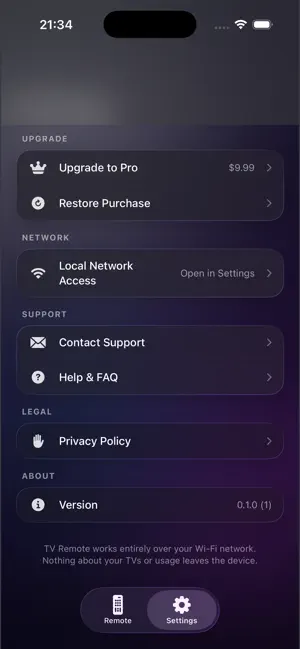 TV Remote · Stay Connected screenshot 1