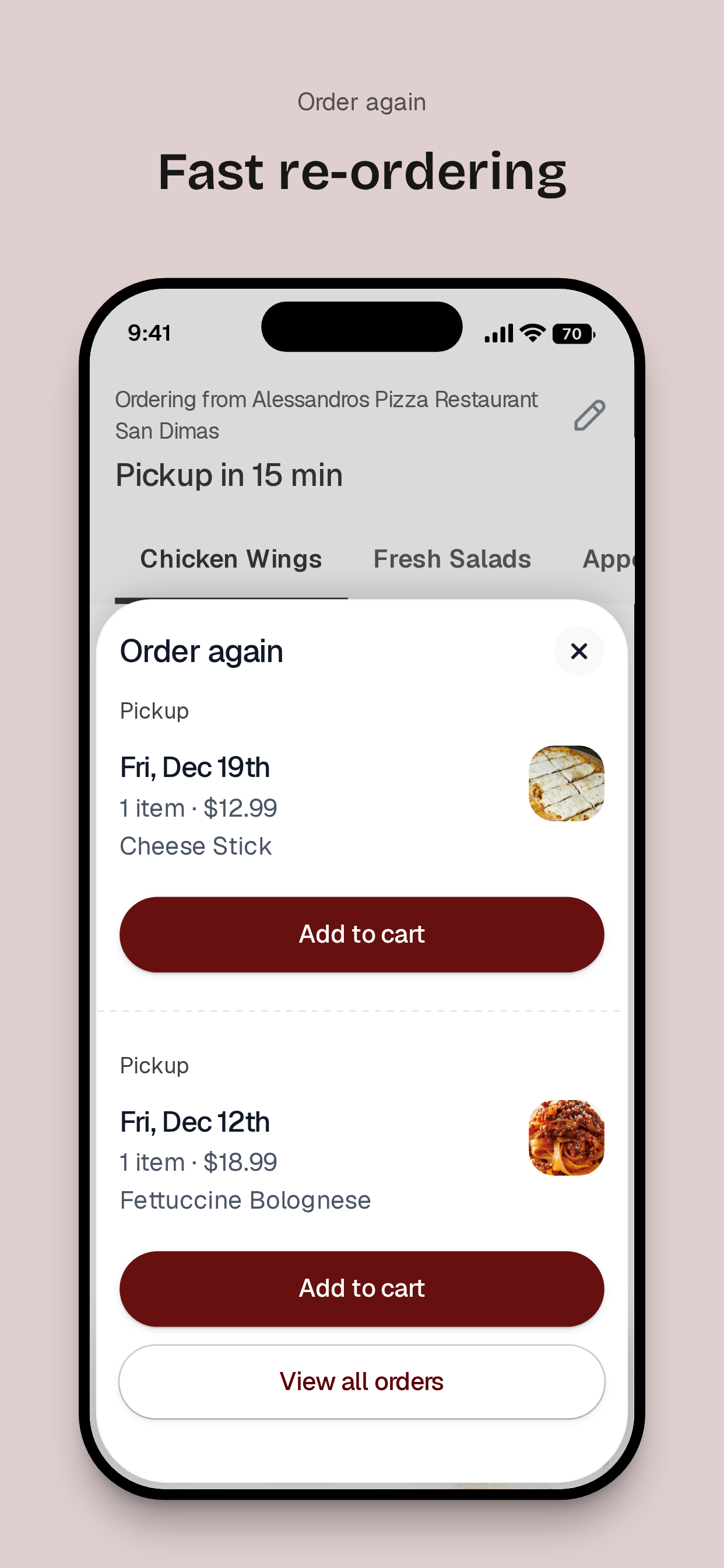 Alessandro's Pizza Italian screenshot 4