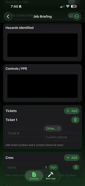 Job Breifing screenshot 1
