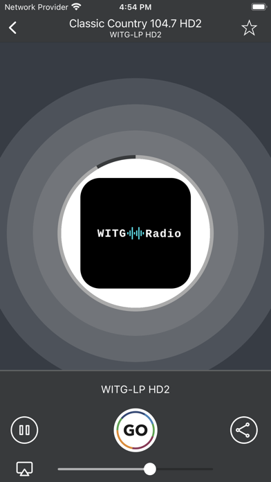 WITG Radio Screenshot