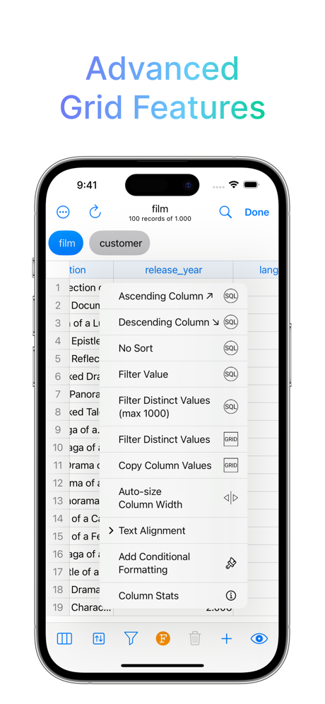 SQL Server Mobile Client screenshot 5