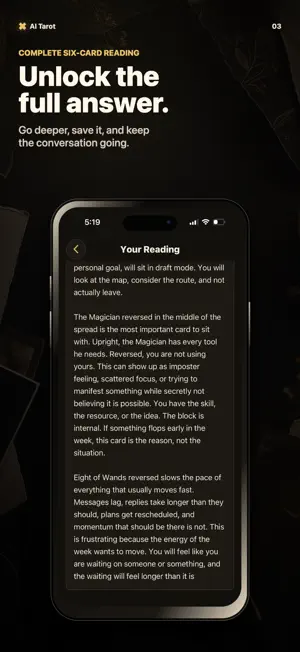 AI Tarot: Reading Chat screenshot 3