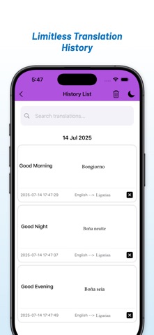 English - Ligurian Translator screenshot