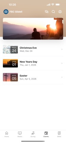 First Baptist Slidell iPhone screenshot
