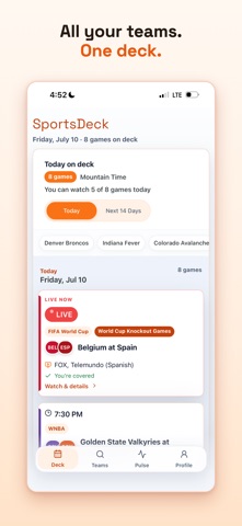 SportsDeck screenshot
