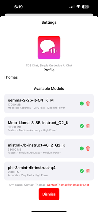 TDS Chat Screenshot 3 of 5