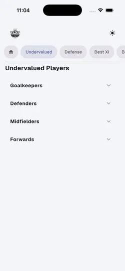 Скриншот FPL Edge на iPhone 2