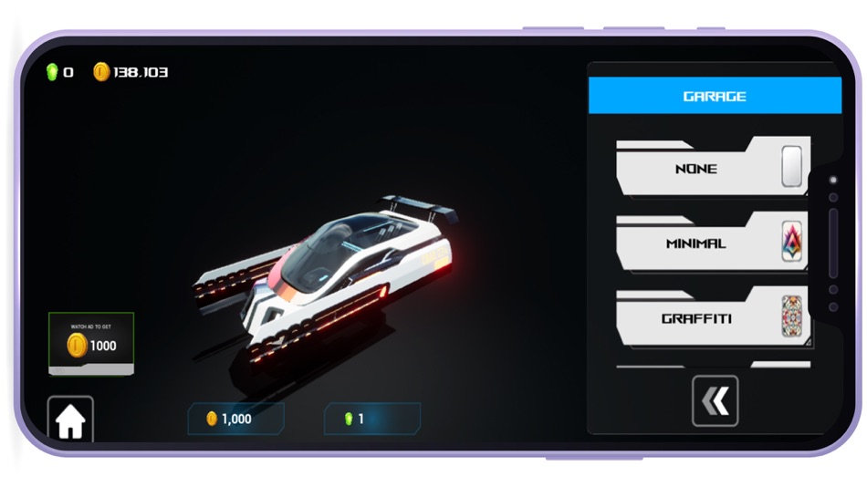 #6. Sci Fi Racer (iOS) 由: OFFLINE HUMAN STUDIOS PRIVATE LIMITED