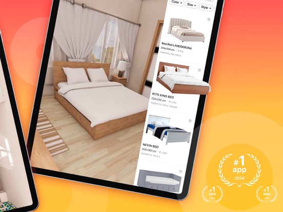 3D Kamer & Interieur Inrichten iPad app afbeelding 2