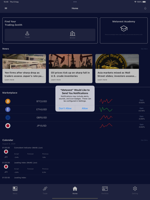 Metavest app screenshot 3