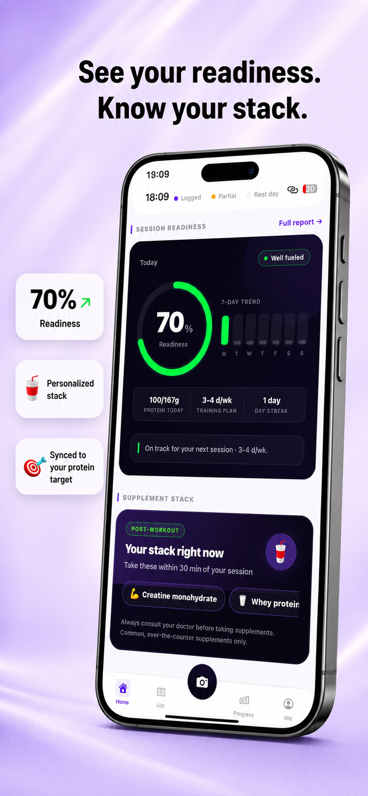 Screenshot 4 of Fridgym AI: Post-Workout Meals