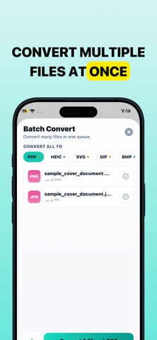 Convertia: PDF File Converter iPhone screenshot