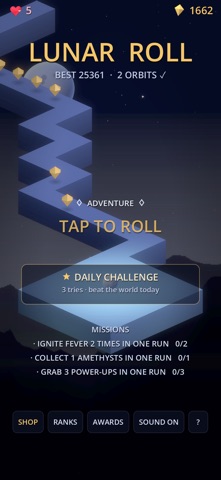 Lunar Roll: ZigZag Ball Run Screenshot 5 of 6
