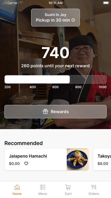 Sushi In Joy iPhone screenshot 1 - Food & Drink app