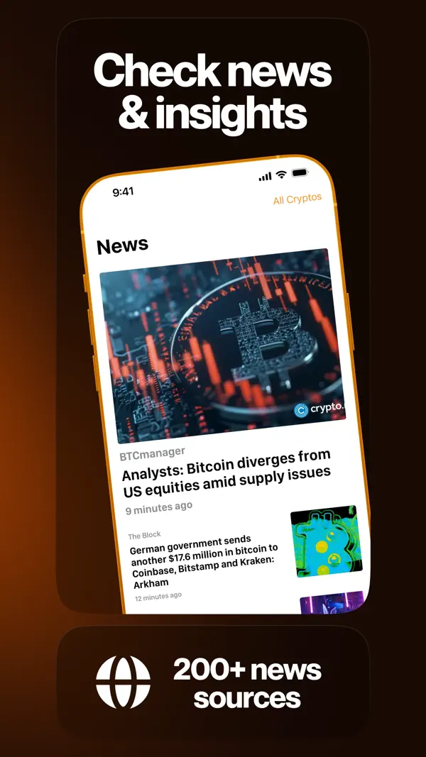 Crypto Pro — Krypto-Tracker iPhone App Screenshot 5 – Finanzen