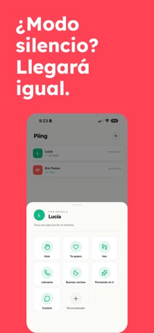 Piing: Avisa a tu pareja screenshot