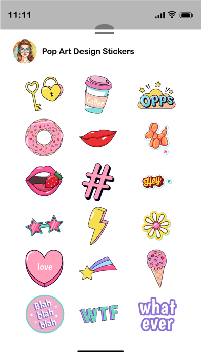 Pop Art Designs Stickers Screenshot