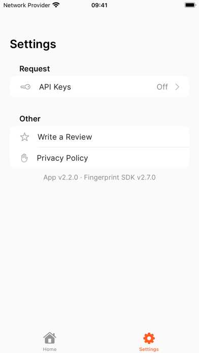Fingerprint Pro Screenshot
