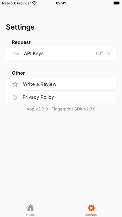 Fingerprint: Device Signals screenshot 6 of 6