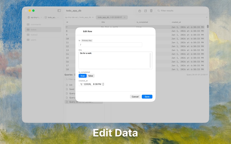 #3. PostgresGUI (macOS) Által: Fikri Ghazi